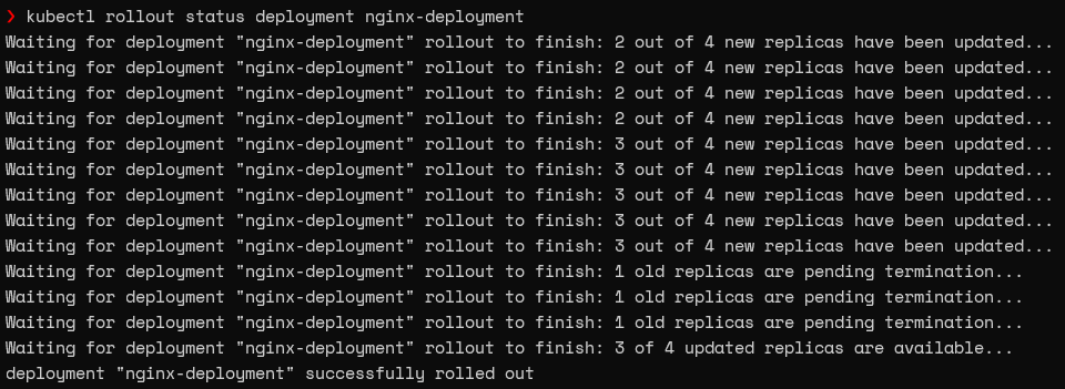 Rollout Status Deployment